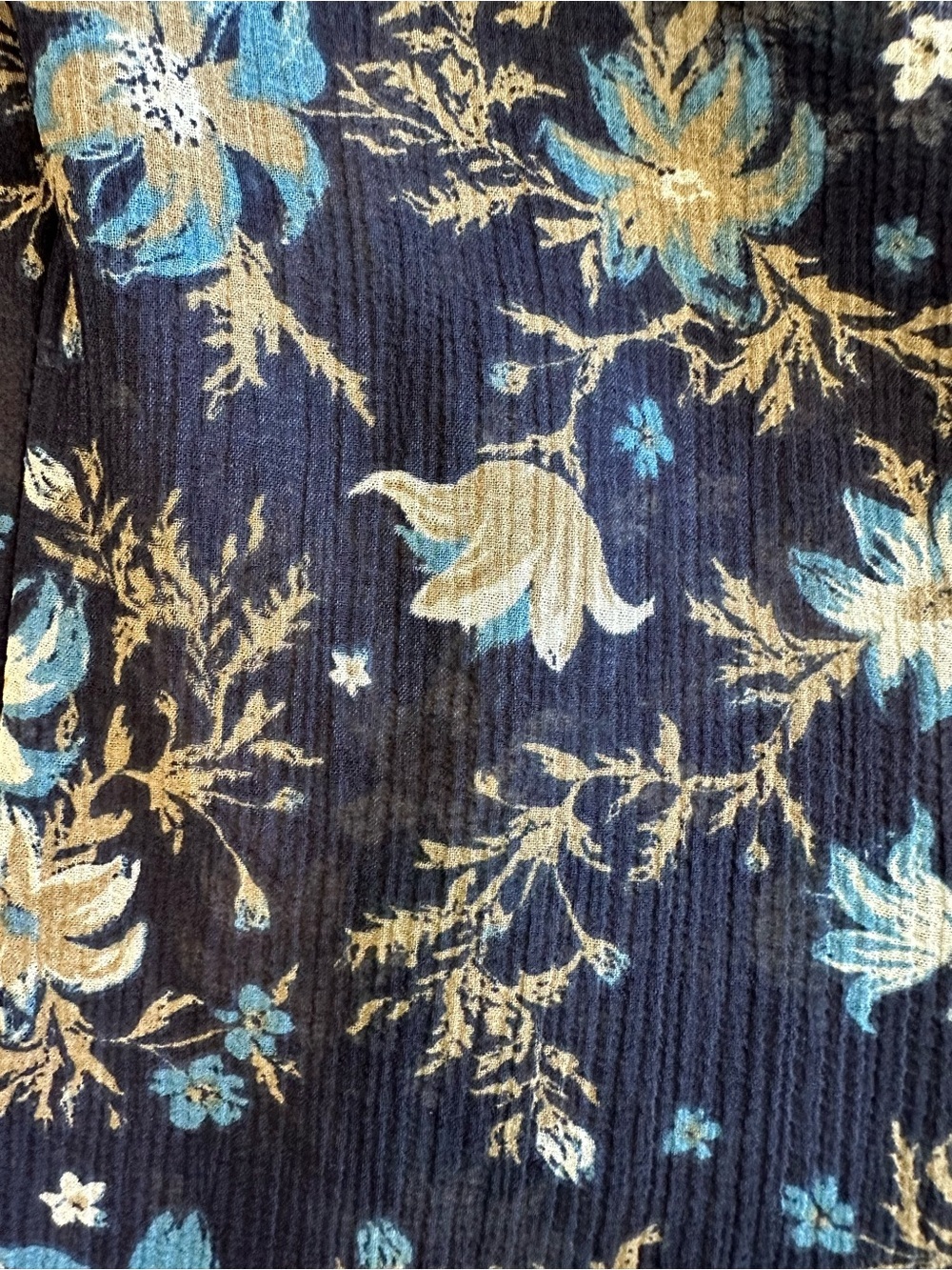 Free People Femme Edge Blue Ink Sheer Floral Maxi Skirt - Picture 14 of 16